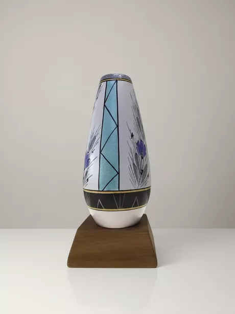 Cora 1950 II handbeschilderde vaas II