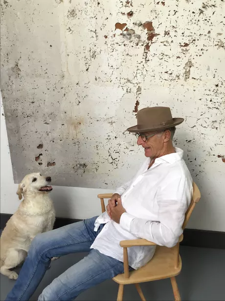 Spijlen stoel met armleuningen van ontwerper Gunnar Eklöf.