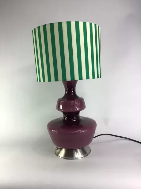 Tafellamp De Rupel paars Set tafellampen De Rupel België Holmegaard oker