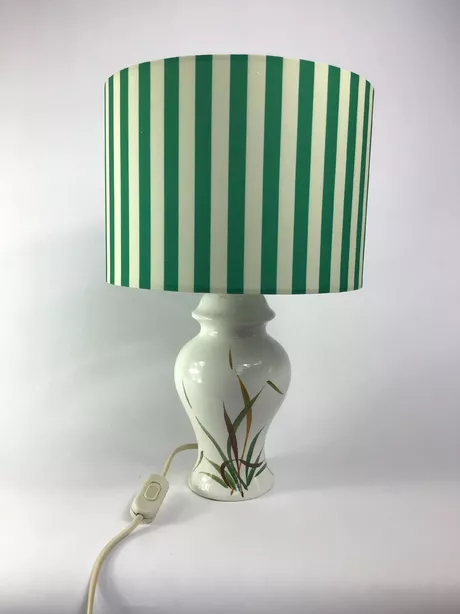lamp met gras natuurthema. Jaren tachtig.