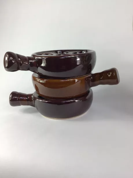 Drie escargot slakkenschaaltjes Vintage modèle Dépose Franse escargotschaaltjes.Puntgaaf uit de jaren vijftig.