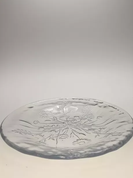 Vintage Design Kosta Boda Kristallen Schaal met Bloemenmotieven Vintage design Kosta Boda kristallen schaal met circulair gestanste bloemenmotieven. Geproduceerd in Zweden vermoedelijk jaren '80. Kosta Boda is een zeer toonaangevend merk van glaswerk en glaskunst.