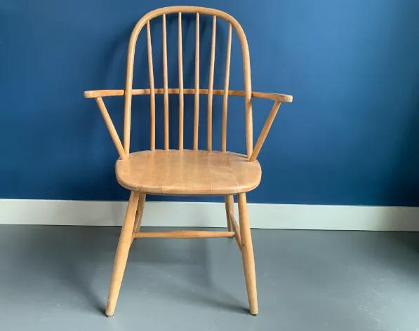 Jaren vijftig (mid-century) Zweeds design spijlen stoel van ontwerper Bengt Akerblom